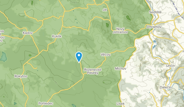 Věcov, Vysočina Map