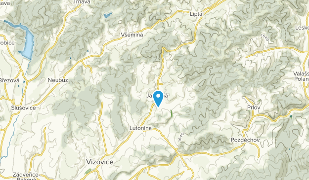 Jasenná, Région de Zlín Map