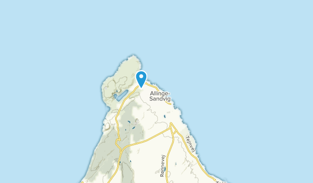 Allinge, Región Capital Map