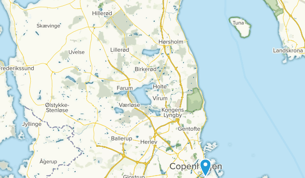 Hillerød, Región Capital Map