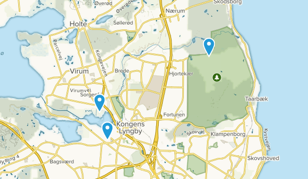 Kongens Lyngby, Región Capital Map