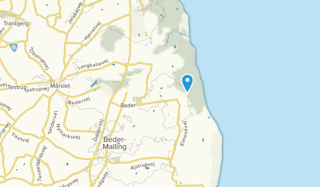 Beder, Jutland-Central Map