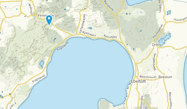 Ebeltoft, Jutlandia Central Map
