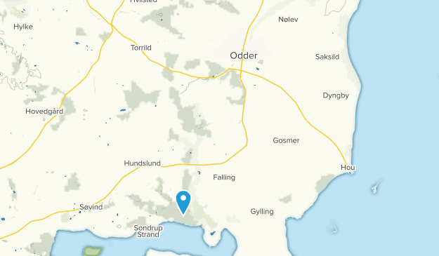 Odder, Jutlandia Central Map