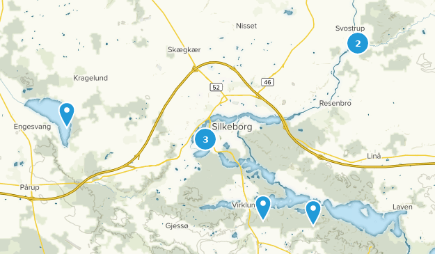 Silkeborg, Jutland-Central Map