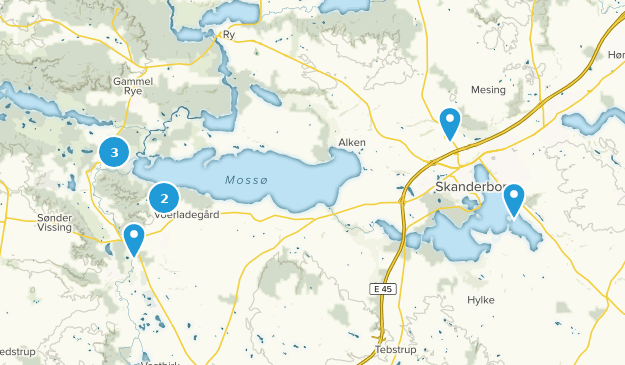 Skanderborg, Jutland-Central Map