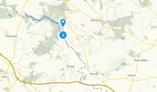 Tørring, Jutlandia Central Map