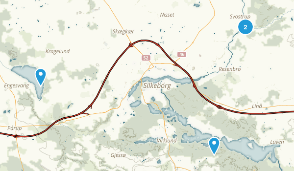 Silkeborg, Midtjylland Map