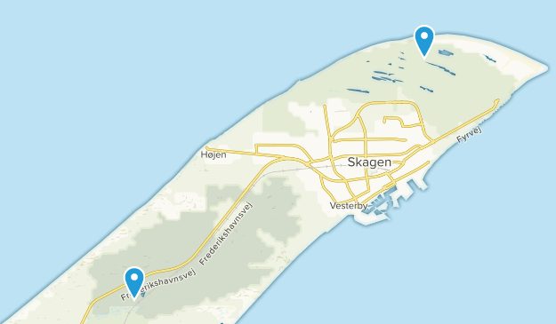 Skagen, Jutlandia Septentrional Map
