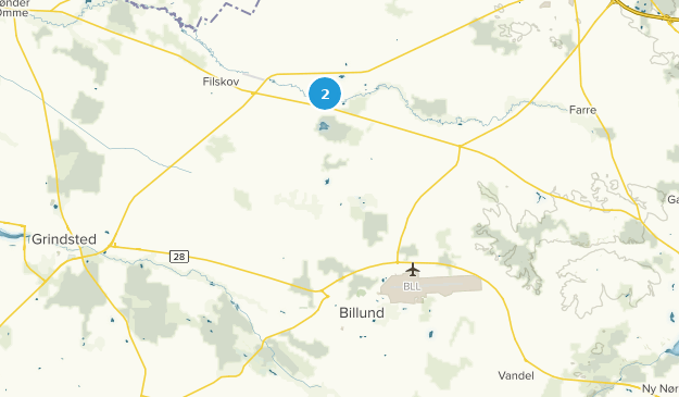Billund, Dinamarca Meridional Map