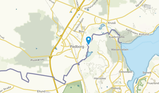 Padborg, Dinamarca Meridional Map