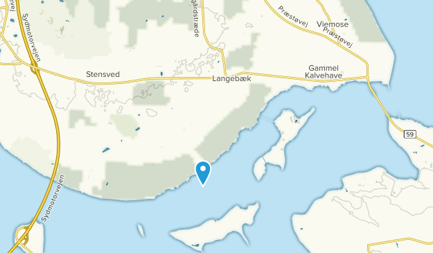 Langebæk, Zealand Map