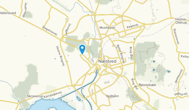 Næstved, Selandia Map