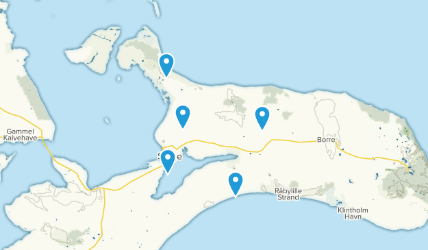 Stege, Selandia Map