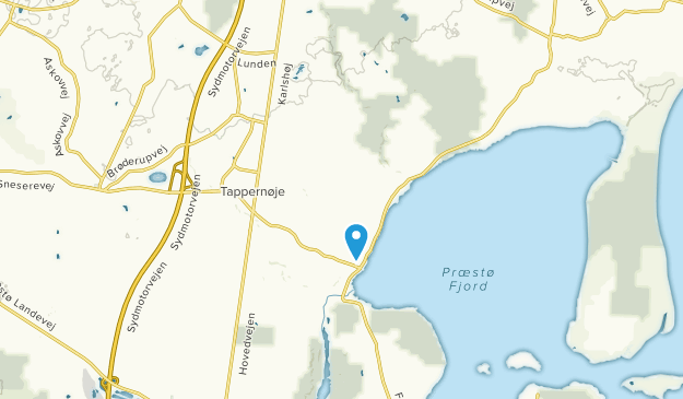 Tappernøje, Zealand Map