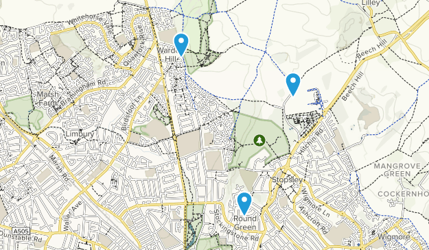 Luton, Bedfordshire Map
