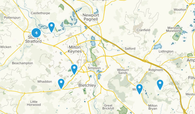 Milton Keynes, Buckinghamshire Map
