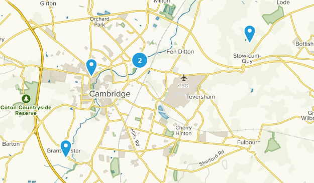 Cambridge, Cambridgeshire Map