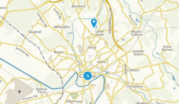 Chester, Cheshire Map