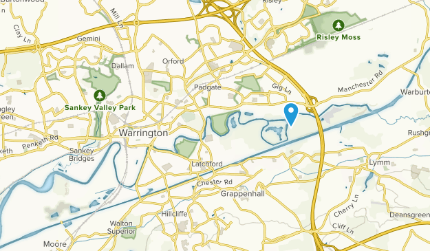 Warrington, Cheshire Map