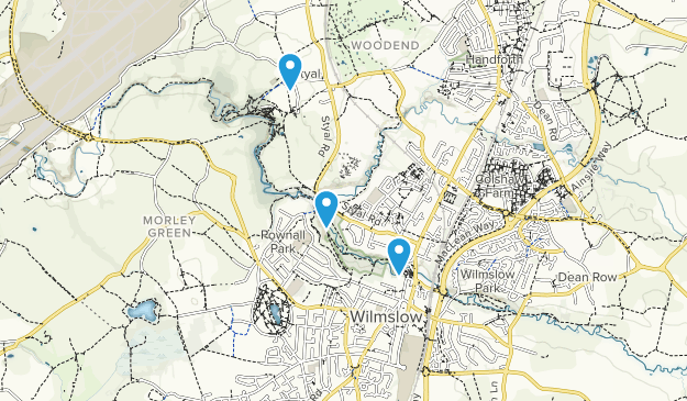 Wilmslow, Cheshire Map