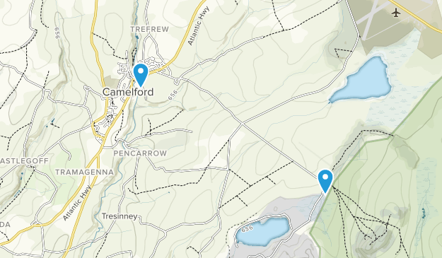 Camelford, Cornwall Map