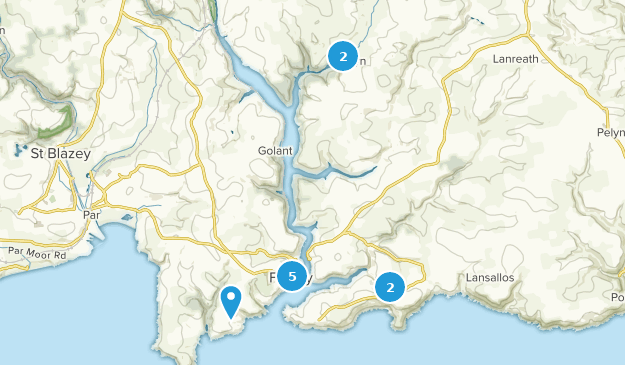 Fowey, Cornualles Map