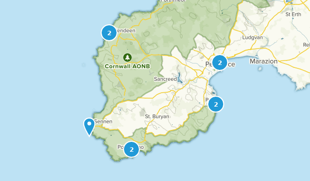Penzance, Cornwall Map