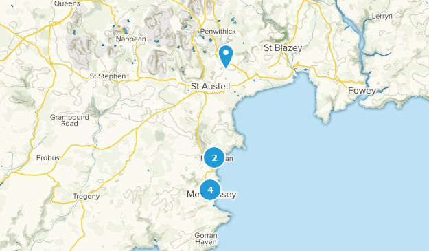 St Austell, Cornwall Map