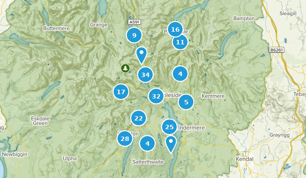 Ambleside, Cumbria Map