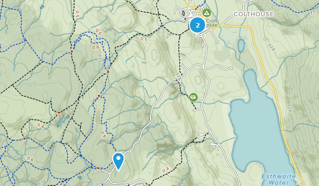 Hawkshead, Cumbria Map