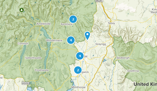 Kendal, Cumbria Map