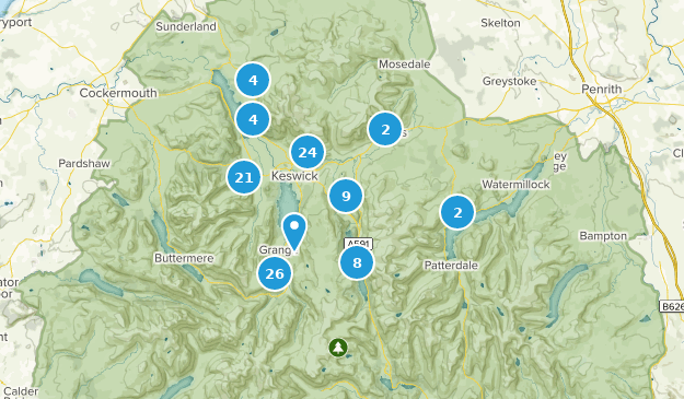 Keswick, Cumbria Map