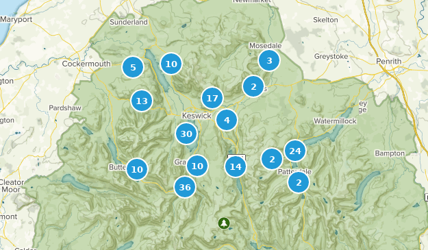 Keswick, Cumbria Map