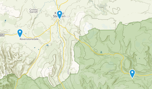 Kirkby Stephen, Cumbria Map