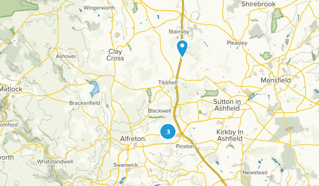 Alfreton, Derbyshire Map