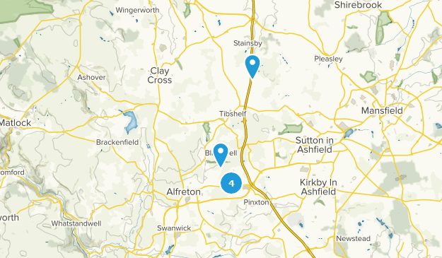 Alfreton, Derbyshire Map