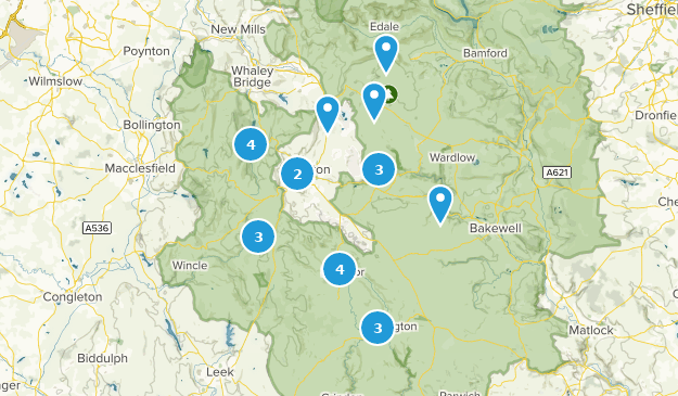 Buxton, Derbyshire Map