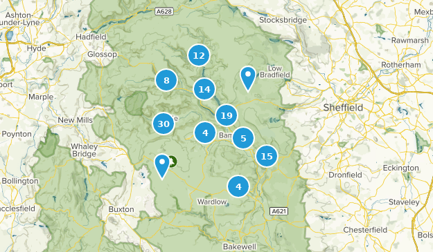 Hope, Derbyshire Map