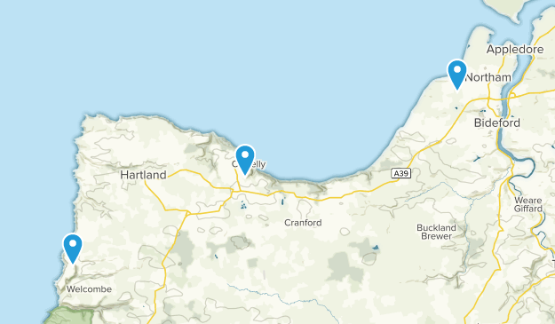 Bideford, Devon Map