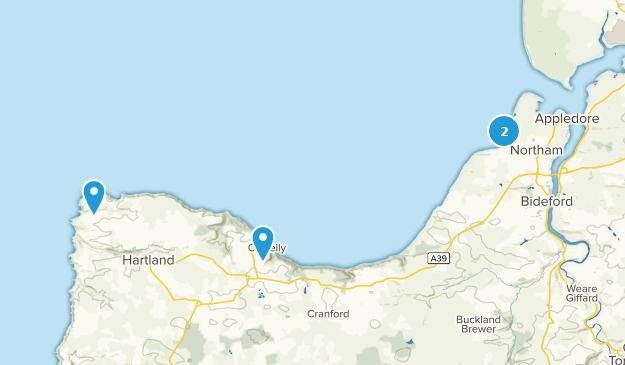 Bideford, Devon Map