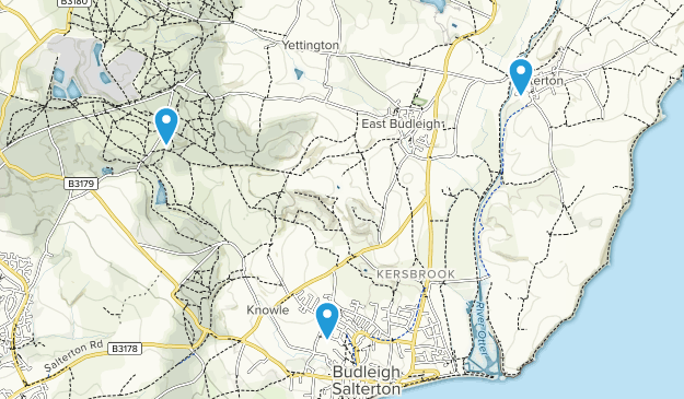Budleigh Salterton, Devon Map