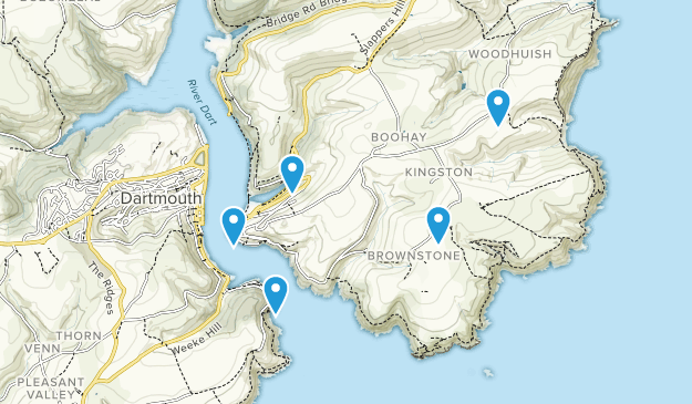Dartmouth, Devon Map