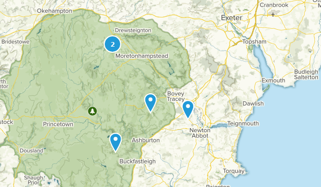 Newton Abbot, Devon Map