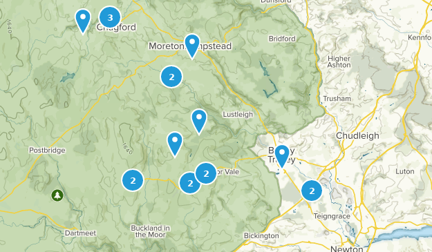 Newton Abbot, Devon Map