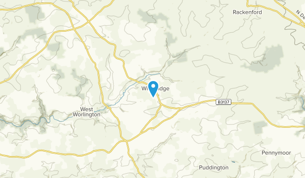 Witheridge, Devon Map