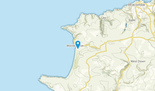 Woolacombe, Devon Map