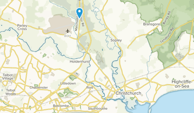 Christchurch, Dorset Map