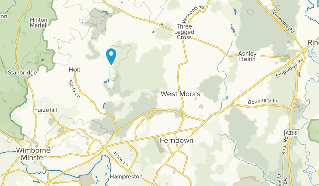 Ferndown, Dorset Map