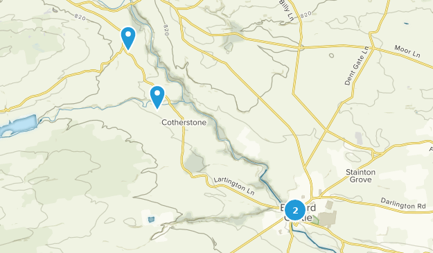 Barnard Castle, Durham Map